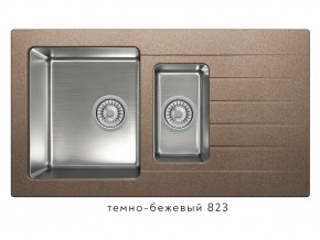 Мойка комбинированная Tolero twist TTS-890 Темно-бежевый 823 в Алапаевске - alapaevsk.magazin-mebel74.ru | фото