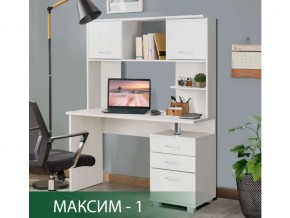 Стол компьютерный Максим-1 Ясень Анкор Светлый в Алапаевске - alapaevsk.magazin-mebel74.ru | фото