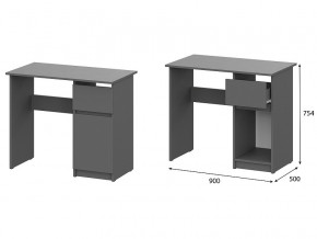 Стол письменный 900 Денвер Графит серый в Алапаевске - alapaevsk.magazin-mebel74.ru | фото