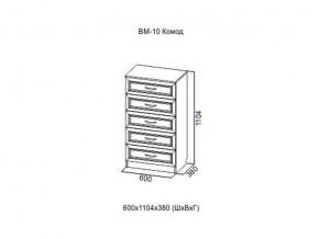 ВМ-10 Комод в Алапаевске - alapaevsk.magazin-mebel74.ru | фото